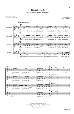 page one of Bambulele (Choir)