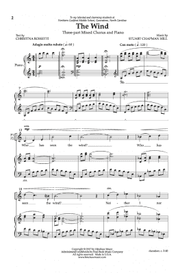 page one of The Wind (3-Part Mixed Choir)