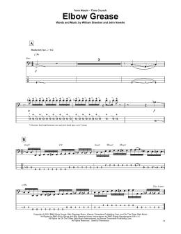page one of Elbow Grease (Bass Guitar Tab)