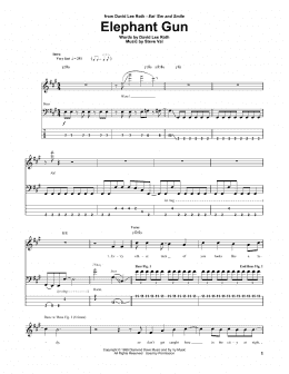 page one of Elephant Gun (Bass Guitar Tab)