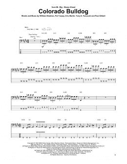 page one of Colorado Bulldog (Bass Guitar Tab)