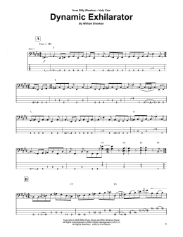 page one of Dynamic Exhilarator (Bass Guitar Tab)
