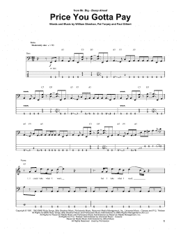 page one of Price You Gotta Pay (Bass Guitar Tab)