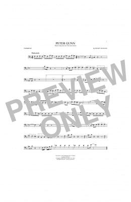 page one of Peter Gunn (Trombone Solo)