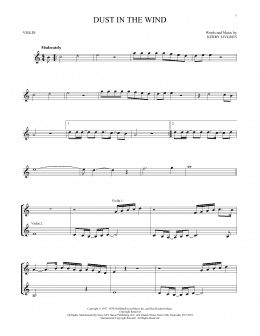 page one of Dust In The Wind (Violin Solo)
