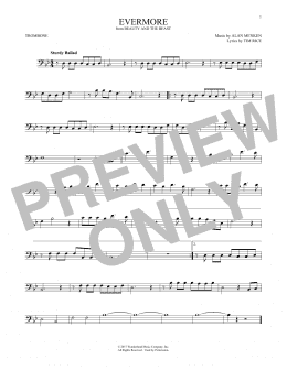 page one of Evermore (from Beauty and the Beast) (Trombone Solo)