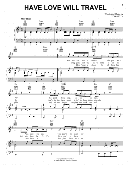 page one of Have Love Will Travel (Piano, Vocal & Guitar Chords (Right-Hand Melody))