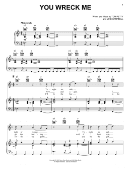 page one of You Wreck Me (Piano, Vocal & Guitar Chords (Right-Hand Melody))