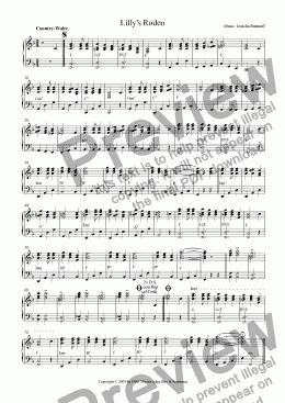 page one of Lilly's Rodeo (Country-Waltz)