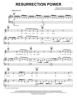page one of Resurrection Power (Piano, Vocal & Guitar Chords (Right-Hand Melody))