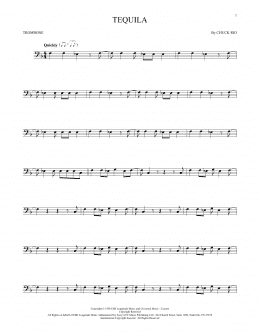 page one of Tequila (Trombone Solo)