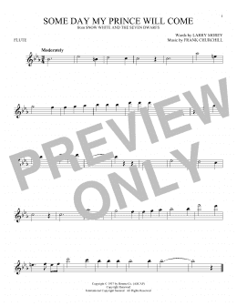 page one of Some Day My Prince Will Come (from Snow White And The Seven Dwarfs) (Flute Solo)