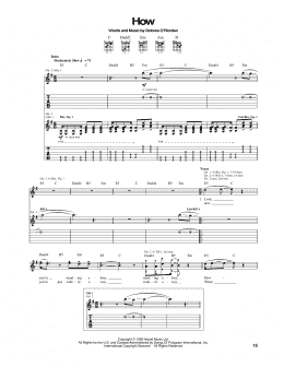 page one of How (Guitar Tab)