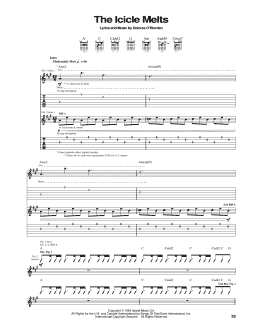 page one of The Icicle Melts (Guitar Tab)