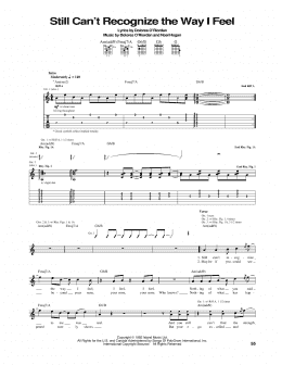 page one of Still Can't Recognise The Way I Feel (Guitar Tab)