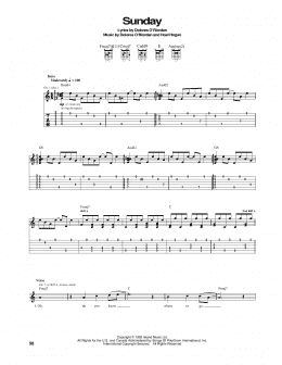 page one of Sunday (Guitar Tab)