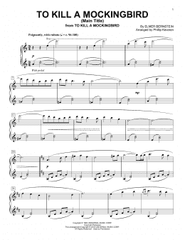 page one of To Kill A Mockingbird - Main Title (arr. Phillip Keveren) (Piano Solo)