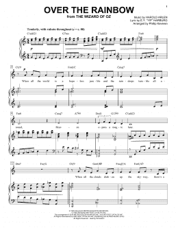 page one of Over The Rainbow (arr. Phillip Keveren) (Piano & Vocal)