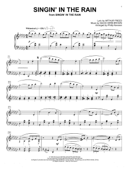 page one of Singin' In The Rain (arr. Phillip Keveren) (Piano Solo)