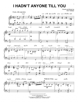 page one of I Hadn't Anyone Till You [Jazz version] (arr. Brent Edstrom) (Piano Solo)