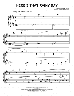 page one of Here's That Rainy Day [Classical version] (arr. Phillip Keveren) (Easy Piano)