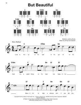 page one of But Beautiful (Super Easy Piano)