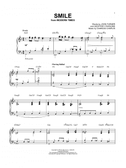 page one of Smile [Jazz version] (arr. Brent Edstrom) (Piano Solo)