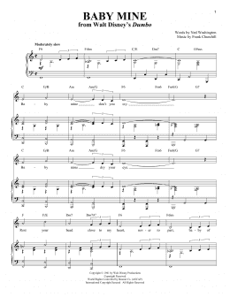 page one of Baby Mine (from Dumbo) (Piano & Vocal)