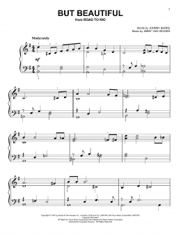 page one of But Beautiful (Easy Piano)