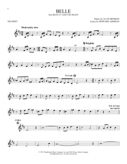 page one of Belle (from Beauty And The Beast) (Trumpet Solo)
