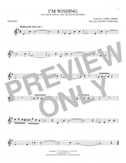 page one of I'm Wishing (from Snow White and the Seven Dwarfs) (Trumpet Solo)