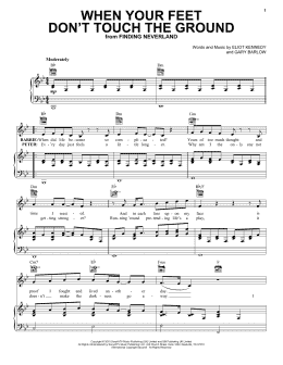 page one of When Your Feet Don't Touch The Ground (Piano, Vocal & Guitar Chords (Right-Hand Melody))