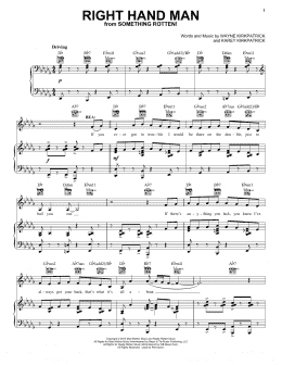 page one of Right Hand Man (Piano, Vocal & Guitar Chords (Right-Hand Melody))