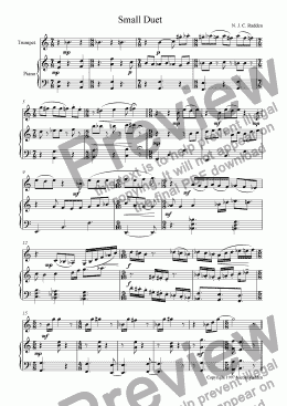 page one of Small Duet