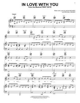 page one of In Love With You (Piano, Vocal & Guitar Chords (Right-Hand Melody))