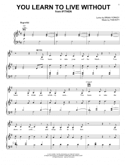 page one of You Learn To Live Without (from If/Then: A New Musical) (Piano, Vocal & Guitar Chords (Right-Hand Melody))