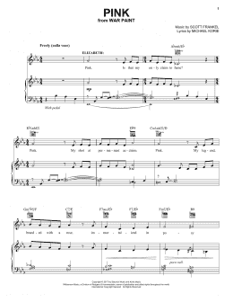 page one of Pink (Piano, Vocal & Guitar Chords (Right-Hand Melody))