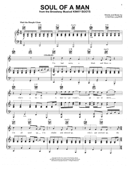 page one of Soul Of A Man (Piano, Vocal & Guitar Chords (Right-Hand Melody))