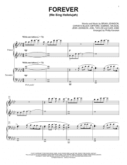 page one of Forever (We Sing Hallelujah) (arr. Phillip Keveren) (Piano Duet)