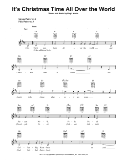 page one of It's Christmas Time All Over The World (Easy Guitar)