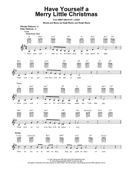 page one of Have Yourself A Merry Little Christmas (Easy Guitar)