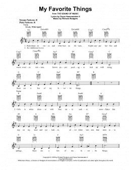 page one of My Favorite Things (Easy Guitar)