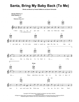 page one of Santa, Bring My Baby Back (To Me) (Easy Guitar)