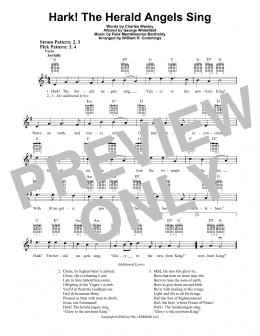 page one of Hark! The Herald Angels Sing (Easy Guitar)