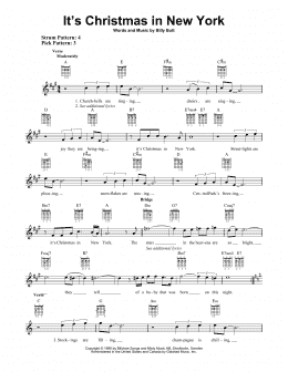 page one of It's Christmas In New York (Easy Guitar)