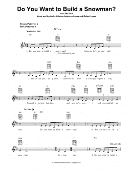 page one of Do You Want To Build A Snowman? (from Frozen) (Easy Guitar)