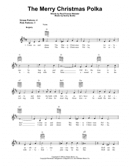 page one of The Merry Christmas Polka (Easy Guitar)