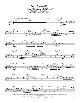 page one of But Beautiful (Tenor Sax Transcription)