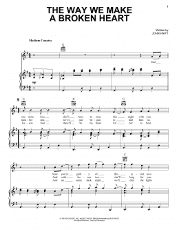 page one of The Way We Make A Broken Heart (Piano, Vocal & Guitar Chords (Right-Hand Melody))