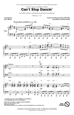 page one of Can't Stop Dancin' (SATB Choir)